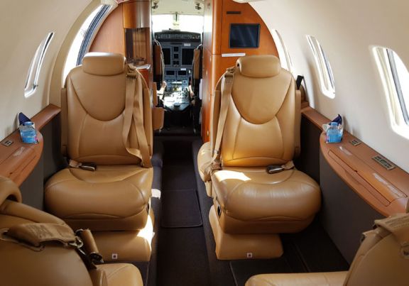 Interior of D-CEHM Cessna Citation XLS+
